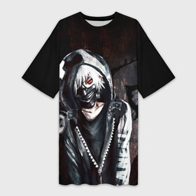 Платье-футболка 3D с принтом Ken Kaneki в капюшоне в Ухте,  |  | anime | blood | eyepatch | ghoul | kaneki | ken | manga | one eyed | tokyo | tokyo ghoul | tokyoghoul | аниме | гуль | канеки | канеки кен | кен | кровь | манга | одноглазый | одноглазый король | токийский | токийский гуль | тоука