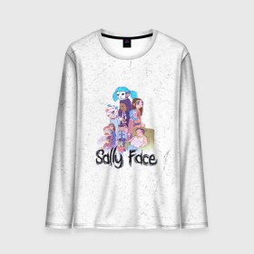 Мужской лонгслив 3D с принтом Sally Face в Ухте, 100% полиэстер | длинные рукава, круглый вырез горловины, полуприлегающий силуэт | sally face | гизмо | девид | девочка | игра | лари | ларри | мальчик | маска | мрачная | на лице | пых | с протезом | сал | сали | салли | салли фейс | фейс | фэйс | эддисон | эшли