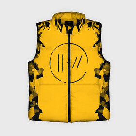 Женский жилет утепленный 3D с принтом TWENTY ONE PILOTS в Ухте,  |  | 21 pilots | 21p | music | rock | top | trench | twenty one pilots | yellow | группа | жёлтый | музыка | рок