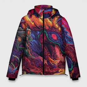 Мужская зимняя куртка 3D с принтом HyperBEAST в Ухте, верх — 100% полиэстер; подкладка — 100% полиэстер; утеплитель — 100% полиэстер | длина ниже бедра, свободный силуэт Оверсайз. Есть воротник-стойка, отстегивающийся капюшон и ветрозащитная планка. 

Боковые карманы с листочкой на кнопках и внутренний карман на молнии. |  warning |  ко |  оружие | автомат