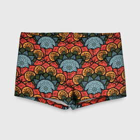 Детские купальные плавки 3D с принтом Узоры Бохо в Ухте, Полиэстер 85%, Спандекс 15% | Слитный крой, подклад по переду изделия, узкие бретели | boho | араб | бохо | геометрия | текстура | турция | узор | хиппи