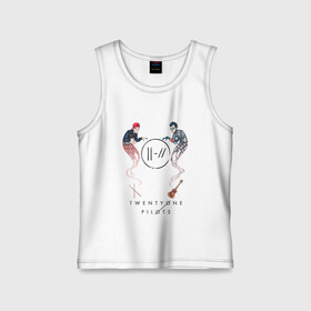 Детская майка хлопок с принтом Twenty one pilots в Ухте,  |  | Тематика изображения на принте: 21 pilots | josh dun | music | rock | twenty one pilots | tyler joseph | джош дан | музыка | рок | тайлер джозеф