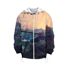 Детская куртка 3D Танки: в Ухте, 100% полиэстер | застежка — молния, подол и капюшон оформлены резинкой с фиксаторами, по бокам — два кармана без застежек, один потайной карман на груди, плотность верхнего слоя — 90 г/м2; плотность флисового подклада — 260 г/м2 | battle | game | tank | tanks | war | wearpon | wot | бой | война | вот | игра | оружие | танк | танки