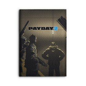 Обложка для автодокументов с принтом Payday 2 в Ухте, натуральная кожа |  размер 19,9*13 см; внутри 4 больших “конверта” для документов и один маленький отдел — туда идеально встанут права | 2 | payday | беглец | бот | ограбления | пейдей | призрак | симулятор | техник | штурмовик | шутер