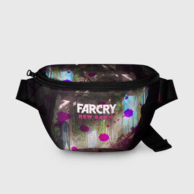 Поясная сумка 3D с принтом FARCRY NEW DAWN в Ухте, 100% полиэстер | плотная ткань, ремень с регулируемой длиной, внутри несколько карманов для мелочей, основное отделение и карман с обратной стороны сумки застегиваются на молнию | 