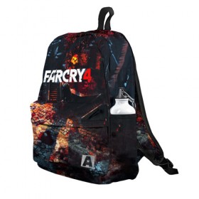 Рюкзак 3D с принтом FARCRY4 в Ухте, 100% полиэстер | лямки с регулируемой длиной, сверху петелька, чтобы рюкзак можно было повесить на вешалку. Основное отделение закрывается на молнию, как и внешний карман. Внутри два дополнительных кармана, один из которых закрывается на молнию. По бокам два дополнительных кармашка | 