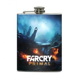 Фляга с принтом farcry primal в Ухте, металлический корпус | емкость 0,22 л, размер 125 х 94 мм. Виниловая наклейка запечатывается полностью | far cry | far cry 5 | far cry new dawn | far cry primal | farcry | fc 5 | fc5 | game | new dawn | primal | игры | постапокалипсис | фар край | фар край 5