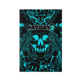 Обложка для паспорта матовая кожа с принтом Payday 2 в Ухте, натуральная матовая кожа | размер 19,3 х 13,7 см; прозрачные пластиковые крепления | 2 | payday | беглец | бот | ограбления | пейдей | призрак | симулятор | техник | штурмовик | шутер