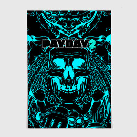 Постер с принтом Payday 2 в Ухте, 100% бумага
 | бумага, плотность 150 мг. Матовая, но за счет высокого коэффициента гладкости имеет небольшой блеск и дает на свету блики, но в отличии от глянцевой бумаги не покрыта лаком | 2 | payday | беглец | бот | ограбления | пейдей | призрак | симулятор | техник | штурмовик | шутер