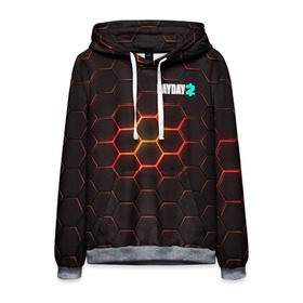 Мужская толстовка 3D с принтом Payday 2 в Ухте, 100% полиэстер | двухслойный капюшон со шнурком для регулировки, мягкие манжеты на рукавах и по низу толстовки, спереди карман-кенгуру с мягким внутренним слоем. | Тематика изображения на принте: 2 | payday | беглец | бот | ограбления | пейдей | призрак | симулятор | техник | штурмовик | шутер