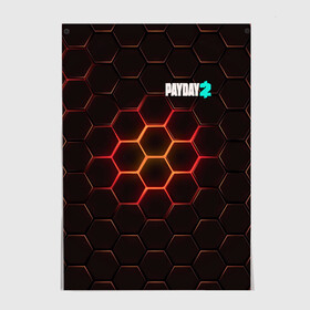 Постер с принтом Payday 2 в Ухте, 100% бумага
 | бумага, плотность 150 мг. Матовая, но за счет высокого коэффициента гладкости имеет небольшой блеск и дает на свету блики, но в отличии от глянцевой бумаги не покрыта лаком | 2 | payday | беглец | бот | ограбления | пейдей | призрак | симулятор | техник | штурмовик | шутер