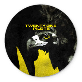 Коврик круглый с принтом Twenty One Pilots - Trench в Ухте, резина и полиэстер | круглая форма, изображение наносится на всю лицевую часть | band | best | blurry | face | indie | logo | music | one | pilots | pop | regional | rock | symbol | top | trench | twenty | vessel | группа | инди | лого | логотип | музыка | пилоты | поп | рок | символ | топ | тренч