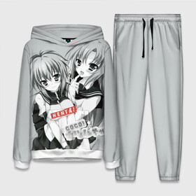 Женский костюм 3D (с толстовкой) с принтом Японская анимация в Ухте,  |  | ahegao | anime | kodome | manga | senpai | аниме | анимэ | ахегао | кодоме | манга | меха | сенпай | юри | яой