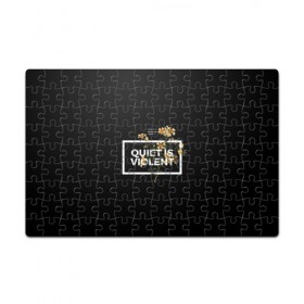 Пазл магнитный 126 элементов с принтом TOP. Quiet Is Violent в Ухте, полимерный материал с магнитным слоем | 126 деталей, размер изделия —  180*270 мм | dun | joseph | josh | joshua | one | pilots | top | trench | twenty | tyler | usa | william | дан | джозеф | джош | джошуа | пилоты | сша | тайлер | уильям