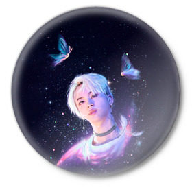 Значок с принтом BTS. DNA в Ухте,  металл | круглая форма, металлическая застежка в виде булавки | army | bangtan | beyond | boys | bts | j hope | jimin | jin | jungkook | k pop | rm | scene | suga | the | v | армия | арэма | бтс | ви | джей хоупа | сюги | чимина | чина | чонгука