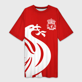 Платье-футболка 3D Ливерпуль: в Ухте,  |  | anfield | liverpool | liverpool fc | the reds | you ll never walk a | клубная | красные | ливерпуль | мерсисайдцы | фанатская | футбольная | футбольный клуб | футбольный клуб ливерпуль | энфилд