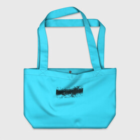Пляжная сумка 3D Гранж голубой: в Ухте, 100% полиэстер | застегивается на металлическую кнопку; внутренний карман застегивается на молнию. Стенки укреплены специальным мягким материалом, чтобы защитить содержимое от несильных ударов
 | кислотные костюмы | кислотные цвета | неон | флуоресцентные принты