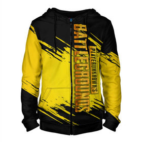 Мужская толстовка 3D на молнии с принтом PUBG в Ухте, 100% полиэстер | длина до линии бедра, манжеты и пояс оформлены мягкой тканевой резинкой, двухслойный капюшон со шнурком для регулировки, спереди молния, по бокам два кармана | battlegrounds | playerunknown s | pubg | игра | компьютерная игра | пубг | шутер