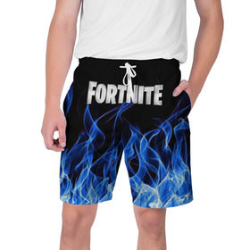 Мужские шорты 3D с принтом FORTNITE в Ухте,  полиэстер 100% | прямой крой, два кармана без застежек по бокам. Мягкая трикотажная резинка на поясе, внутри которой широкие завязки. Длина чуть выше колен | fortnite | битва | игра | компьютерная игра | королевская | надпись | симулятор | фортнайт