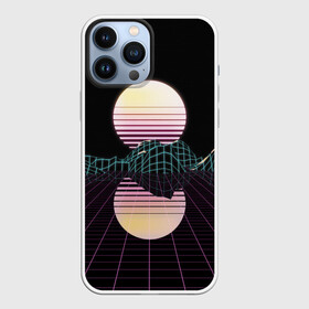 Чехол для iPhone 13 Pro Max Retro Wave: в Ухте,  |  | hipster | neon | retro wave | vaporwave | геометрия | космос | неон | хипстер