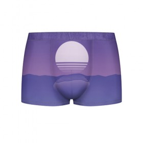 Мужские трусы 3D с принтом Come back down в Ухте, 50% хлопок, 50% полиэстер | классическая посадка, на поясе мягкая тканевая резинка | hipster | neon | retro wave | vaporwave | геометрия | космос | неон | хипстер