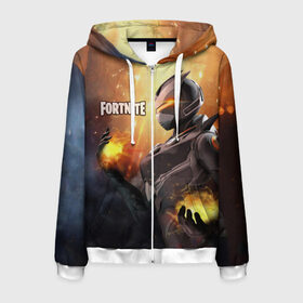 Мужская толстовка 3D на молнии с принтом FORTNITE в Ухте, 100% полиэстер | длина до линии бедра, манжеты и пояс оформлены мягкой тканевой резинкой, двухслойный капюшон со шнурком для регулировки, спереди молния, по бокам два кармана | fortnite | битва | игра | компьютерная игра | королевская | надпись | симулятор | фортнайт
