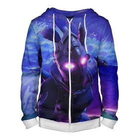 Мужская толстовка 3D на молнии с принтом FORTNITE в Ухте, 100% полиэстер | длина до линии бедра, манжеты и пояс оформлены мягкой тканевой резинкой, двухслойный капюшон со шнурком для регулировки, спереди молния, по бокам два кармана | fortnite | битва | игра | компьютерная игра | королевская | надпись | симулятор | фортнайт