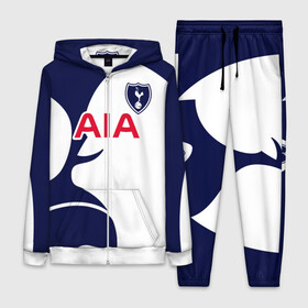Женский костюм 3D с принтом Тоттенхэм в Ухте,  |  | spurs | tottenham | tottenham hotspur | англия | апл | белые | лондон | премьер лига | тоттенхэм | тоттенхэм хотспур | форма | футбол | футболист | футбольная | футбольный клуб | шпоры