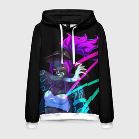 Мужская толстовка 3D с принтом KDA Akali в Ухте, 100% полиэстер | двухслойный капюшон со шнурком для регулировки, мягкие манжеты на рукавах и по низу толстовки, спереди карман-кенгуру с мягким внутренним слоем. | akali | game | kda | killer | legends | legue | legueoflegends | lol | mask | акали | вольная | игра | легенд | лига | лигалегенд | лол | маска