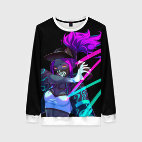 Женский свитшот 3D с принтом KDA. Akali в Ухте, 100% полиэстер с мягким внутренним слоем | круглый вырез горловины, мягкая резинка на манжетах и поясе, свободная посадка по фигуре | akali | game | kda | killer | legends | legue | legueoflegends | lol | mask | акали | вольная | игра | легенд | лига | лигалегенд | лол | маска