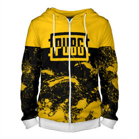 Мужская толстовка 3D на молнии с принтом PUBG в Ухте, 100% полиэстер | длина до линии бедра, манжеты и пояс оформлены мягкой тканевой резинкой, двухслойный капюшон со шнурком для регулировки, спереди молния, по бокам два кармана | battlegrounds | playerunknown s | pubg | игра | компьютерная игра | пубг | шутер