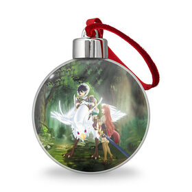 Ёлочный шар с принтом The Rising of the Shield Hero в Ухте, Пластик | Диаметр: 77 мм | anime | manga | tate no yuusha no nariagari | the rising of the shield hero | аниме | восхождение героя щита | манга | наофуми иватани | рафталия | фиро