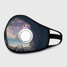 Маска из неопрена с принтом Imagine Dragons в Ухте, неопрен 100% | Форма огибающая нос. Резинки для ушей с дополнительной резинкой на затылке. Клапан для выдоха для активного дыхания при занятиях спортом. Эластичный материал маски и окантовки для лучшего растяжения и прилегания маски.  | dragons | evolve | imagines | imagining | radioactive | вообрази | драгонс | драконов | имеджин | рок | хит