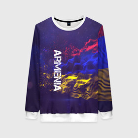 Женский свитшот 3D с принтом Armenia(Армения) в Ухте, 100% полиэстер с мягким внутренним слоем | круглый вырез горловины, мягкая резинка на манжетах и поясе, свободная посадка по фигуре | armenia | flag | urban | армения | город | мир | путешествие | символика | страны | флаг | флаги