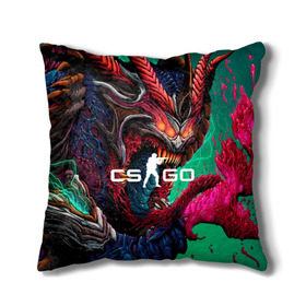 Подушка 3D с принтом CS GO hyper beast skin в Ухте, наволочка – 100% полиэстер, наполнитель – холлофайбер (легкий наполнитель, не вызывает аллергию). | состоит из подушки и наволочки. Наволочка на молнии, легко снимается для стирки | beast | counterstike | csgo | hyper | hyperbeast | m4a1s | steam | винтовка | контра | кс | ксго | шмотки