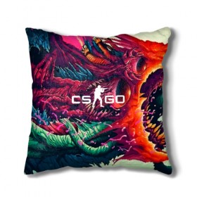 Подушка 3D с принтом CS GO hyper beast skin в Ухте, наволочка – 100% полиэстер, наполнитель – холлофайбер (легкий наполнитель, не вызывает аллергию). | состоит из подушки и наволочки. Наволочка на молнии, легко снимается для стирки | beast | counterstike | csgo | hyper | hyperbeast | m4a1s | steam | винтовка | контра | кс | ксго | шмотки