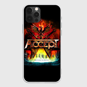 Чехол для iPhone 12 Pro с принтом Accept в Ухте, силикон | область печати: задняя сторона чехла, без боковых панелей | Тематика изображения на принте: accept | heavy metal | power metal | группы | метал | музыка | пауэр метал | рок | хэви метал