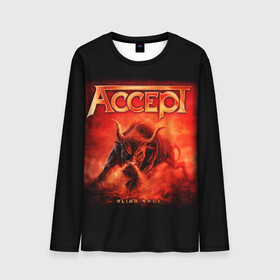 Мужской лонгслив 3D с принтом Accept в Ухте, 100% полиэстер | длинные рукава, круглый вырез горловины, полуприлегающий силуэт | Тематика изображения на принте: accept | heavy metal | power metal | группы | метал | музыка | пауэр метал | рок | хэви метал