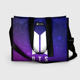 Сумка-шоппер 3D с принтом BTS YOURSELF в Ухте, 100% полиэстер | застегивается на металлическую кнопку; внутренний карман застегивается на молнию. Стенки укреплены специальным мягким материалом, чтобы защитить содержимое от несильных ударов
 | bangtan boys | bt21 | bts | bts army | bts stickers | j hope | jimin | jin | jungkook | k pop | rap monster | rapmon | suga | v | бтс | корея | стикеры bts