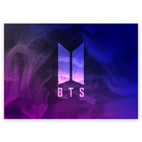 Поздравительная открытка с принтом BTS LOVE YOURSELF в Ухте, 100% бумага | плотность бумаги 280 г/м2, матовая, на обратной стороне линовка и место для марки
 | Тематика изображения на принте: bangtan boys | bt21 | bts | bts army | bts stickers | j hope | jimin | jin | jungkook | k pop | rap monster | rapmon | suga | v | бтс | корея | стикеры bts