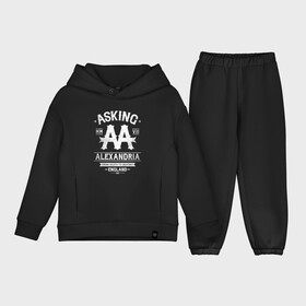 Детский костюм хлопок Oversize с принтом Asking Alexandria в Ухте,  |  | asking alexandria | аскинг александриа | группы | метал | музыка | рок | хэви метал | электроникор