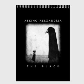 Скетчбук с принтом Asking Alexandria в Ухте, 100% бумага
 | 48 листов, плотность листов — 100 г/м2, плотность картонной обложки — 250 г/м2. Листы скреплены сверху удобной пружинной спиралью | asking alexandria | аскинг александриа | группы | метал | музыка | рок | хэви метал | электроникор