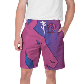 Мужские шорты 3D с принтом Team Liquid в Ухте,  полиэстер 100% | прямой крой, два кармана без застежек по бокам. Мягкая трикотажная резинка на поясе, внутри которой широкие завязки. Длина чуть выше колен | dota | liquid | team | the international | дота | игры | кибер | ликвид | спорт | тим