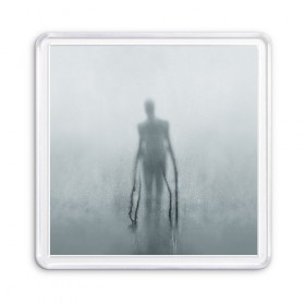 Магнит 55*55 с принтом Slender в Ухте, Пластик | Размер: 65*65 мм; Размер печати: 55*55 мм | slender | slenderman | кино | слендер | слендр | слэндр | тонкий | тощий | ужасы