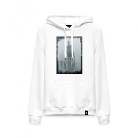 Женская толстовка хлопок с принтом Slender в Ухте, френч-терри, мягкий теплый начес внутри (100% хлопок) | карман-кенгуру, эластичные манжеты и нижняя кромка, капюшон с подкладом и шнурком | slender | slenderman | кино | слендер | слендр | слэндр | тонкий | тощий | ужасы