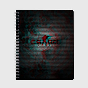 Тетрадь с принтом Counter Strike в Ухте, 100% бумага | 48 листов, плотность листов — 60 г/м2, плотность картонной обложки — 250 г/м2. Листы скреплены сбоку удобной пружинной спиралью. Уголки страниц и обложки скругленные. Цвет линий — светло-серый
 | 3d | counter strike | игра | лого | логотип | надпись | огонь | пламя | полосы | стрелялка