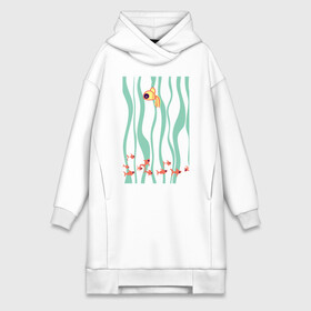 Платье-худи хлопок с принтом Золотая рыбка в Ухте,  |  | золотая рыба | золотая рыбка | рыба | рыбка