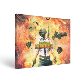 Холст прямоугольный с принтом Playerunknown`s battlegrounds в Ухте, 100% ПВХ |  | Тематика изображения на принте: battlegrounds | glitch | pubg | глитч | игры | пабг