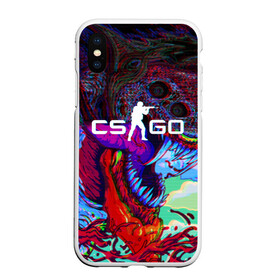 Чехол для iPhone XS Max матовый CS GO Glitch: в Ухте, Силикон | Область печати: задняя сторона чехла, без боковых панелей | 2019 | computer game | counter strike | cs | cs go | csgo | dota | dota2 | game | glitch | howl | hyperbeast | warning | вой | глитч | глич | го | дракон | игровая | игрок | компьютерная игра | контр страйк | контра | крутая | кс | ор