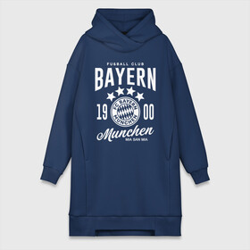 Платье-худи хлопок с принтом Бавария в Ухте,  |  | bayern | fc bayern munchen | fcb | бавария | бундеслига | германия | мюнхенская бавария | форма | футбол | футболист | футбольная | футбольный клуб | футбольный клуб бавария мюнхен